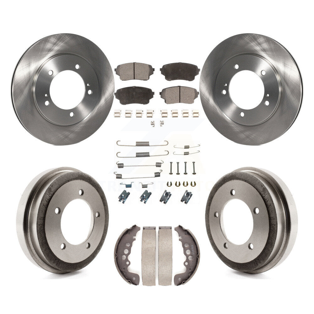 Kit de plaquettes et de tambour en céramique, Rotor de frein à disque avant et arrière (7 pièces) pour Suzuki Grand Vitar