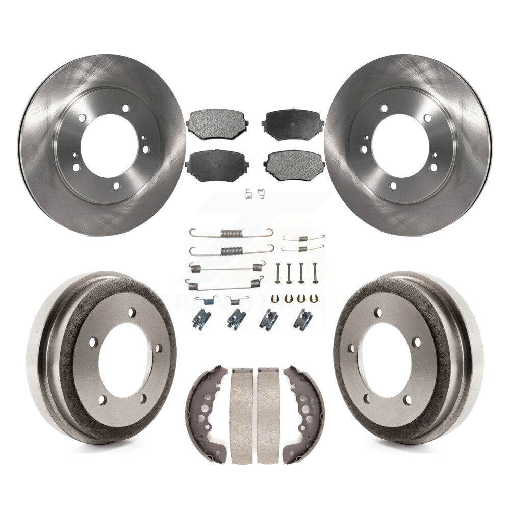 Kit de plaquettes et de tambour en céramique, Rotor de frein à disque avant et arrière (7 pièces) pour Suzuki Grand Vitar