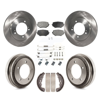 Kit de plaquettes et de tambour en céramique, Rotor de frein à disque avant et arrière (7 pièces) pour Suzuki Grand Vitar