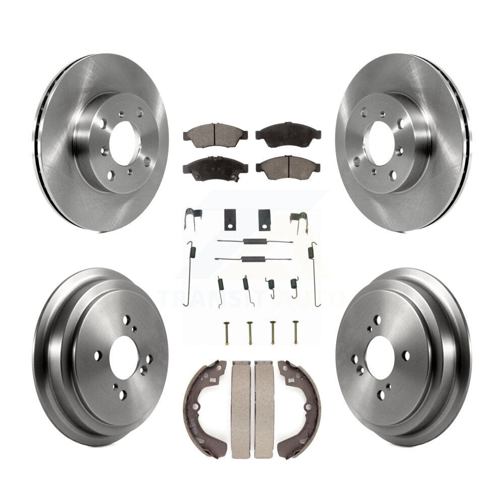 Kit de plaquettes et de tambour en céramique pour rotor de frein avant et arrière (7 pièces) pour Suzuki Aeri 2006-2007