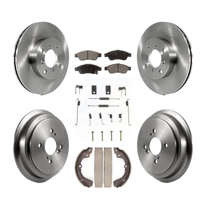 Kit de plaquettes et de tambour en céramique pour rotor de frein avant et arrière (7 pièces) pour Suzuki Aeri 2006-2007
