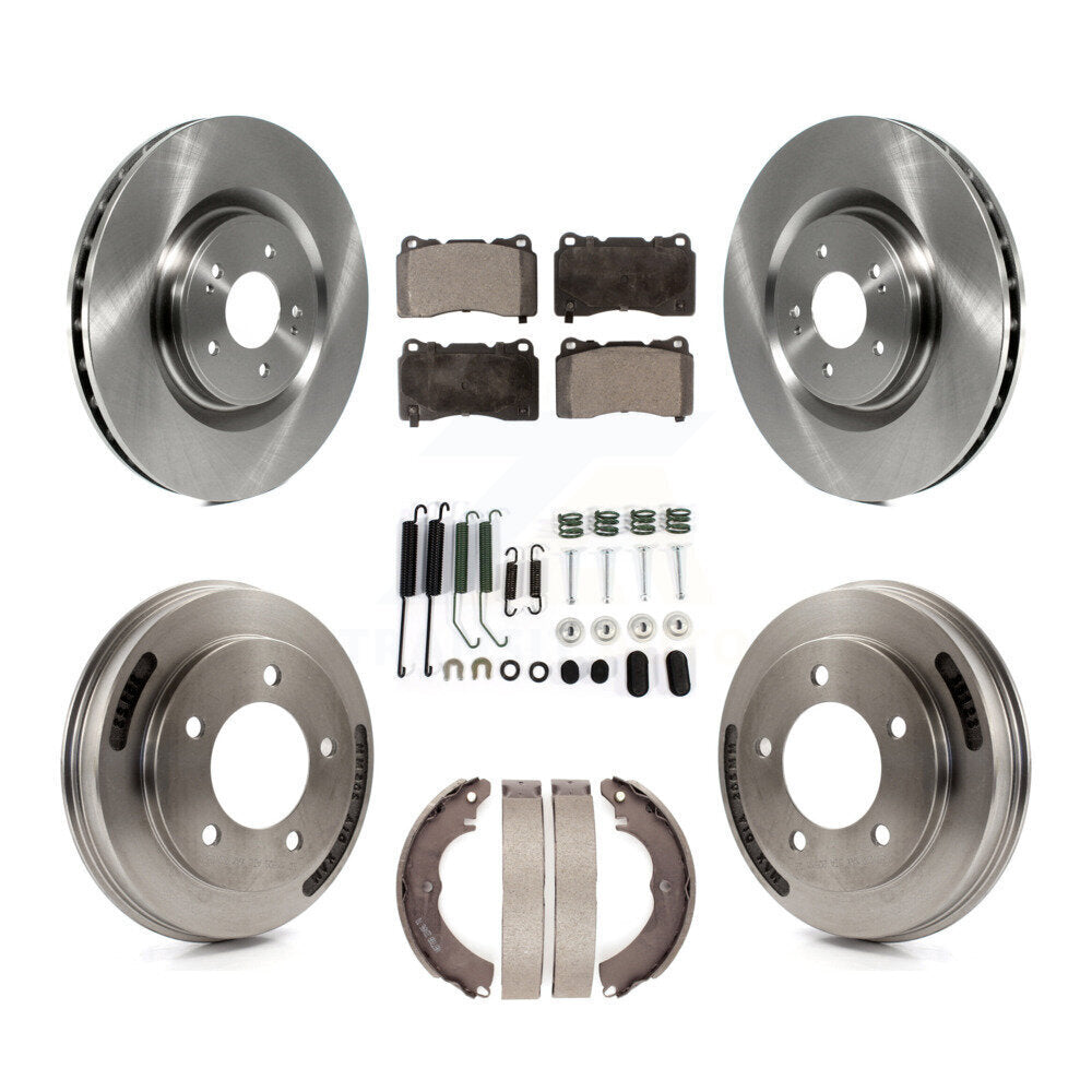 Kit de plaquettes et de tambour en céramique, Rotor de frein à disque avant et arrière (7 pièces) pour Mitsubishi Lance