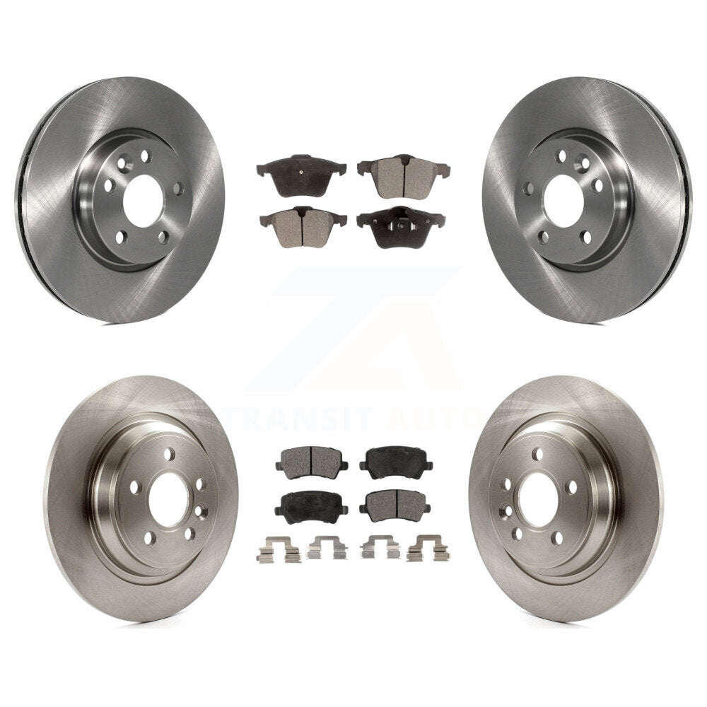 Kit de rotors de frein à disque avant et arrière et plaquettes en céramique pour Volvo V70 K8T-102839