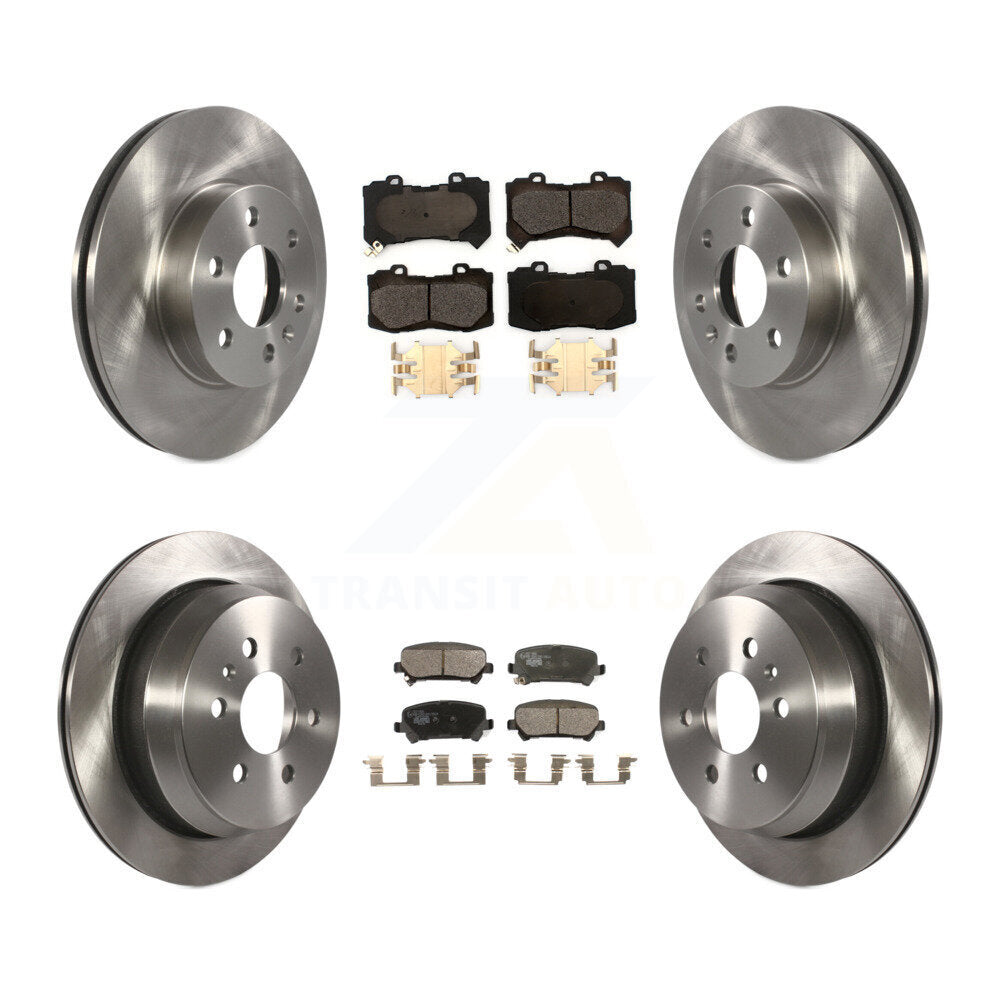Rotors de frein à disque avant et arrière et Kit de plaquettes en céramique pour Chevrolet Colorado GMC Canyo