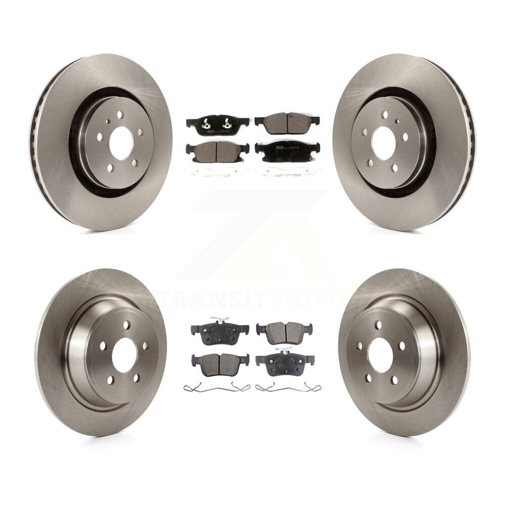 Kit de rotor de frein avant et arrière et plaquettes en céramique, pour Ford Fusion Lincoln MKZ continenta