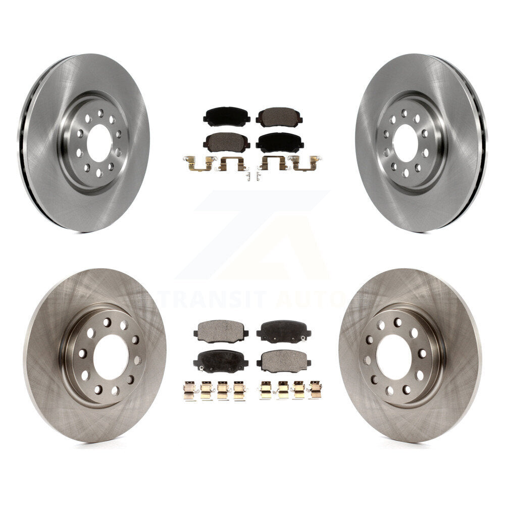 Kit de rotors de frein à disque avant et arrière et plaquettes en céramique pour Chrysler 200 K8T-102861