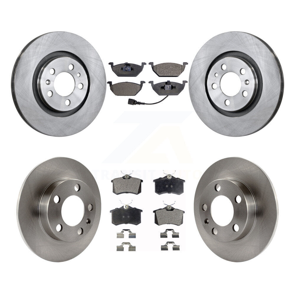 Kit de rotors de frein à disque avant et arrière et plaquettes en céramique pour Volkswagen Beetle
