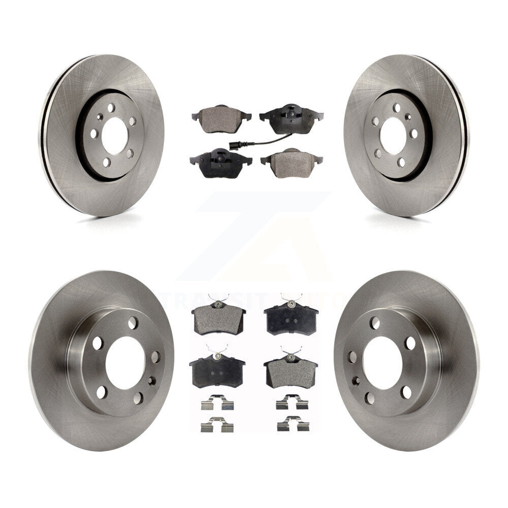 Kit de rotors de frein à disque avant et arrière et plaquettes en céramique pour Volkswagen Beetle