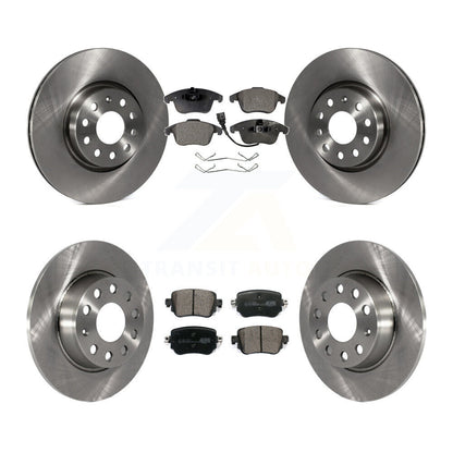 Kit de rotors de frein à disque avant et arrière et plaquettes en céramique pour Volkswagen Passat
