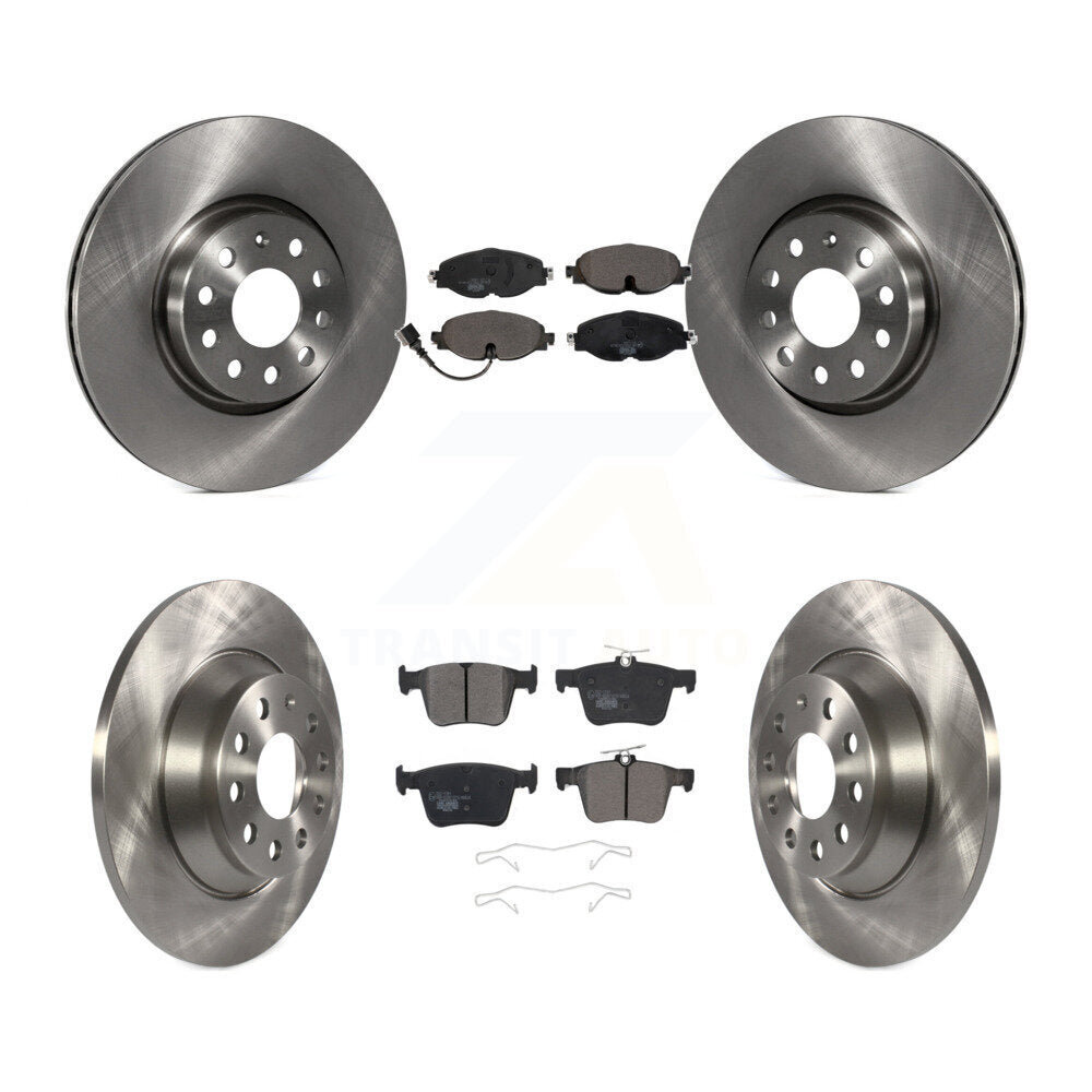 Kit de rotors de frein à disque avant et arrière et plaquettes en céramique pour Audi TT Quattro K8T-10287