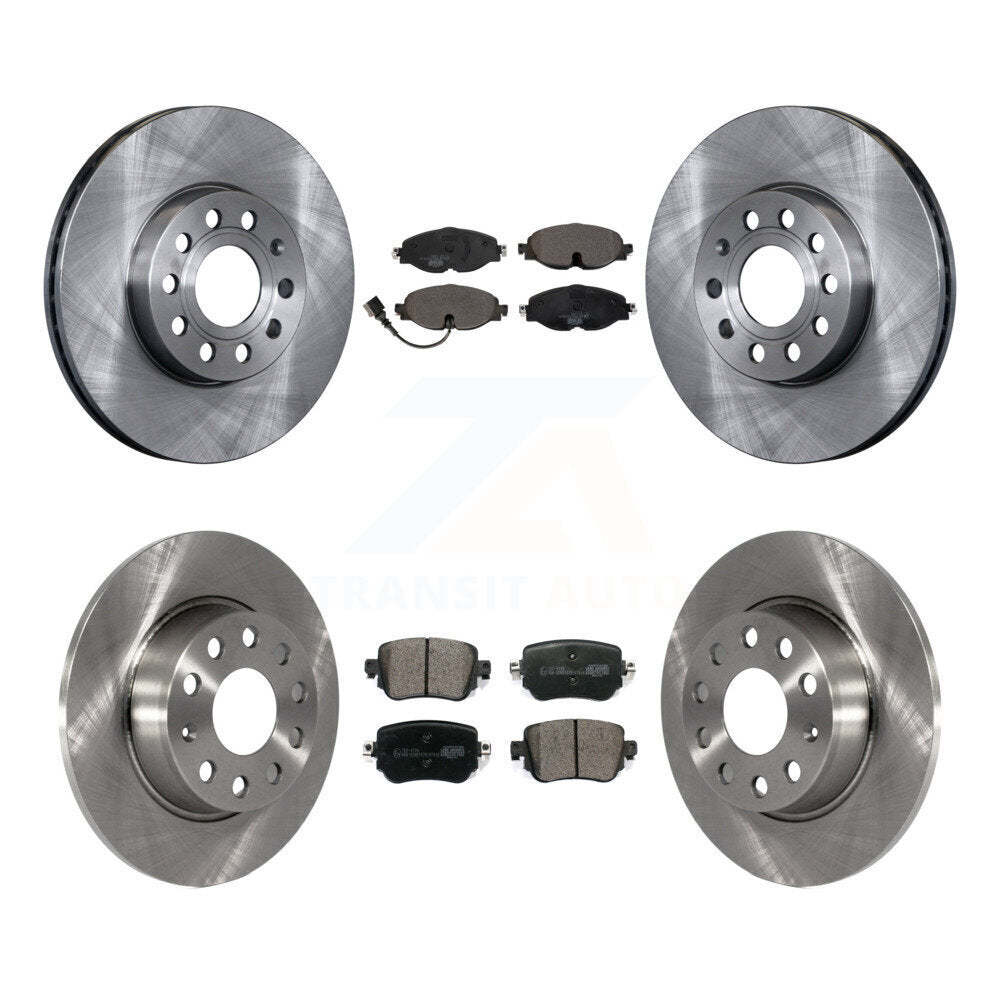 Kit de rotors de frein à disque avant et arrière et plaquettes en céramique pour Volkswagen Golf SportWage
