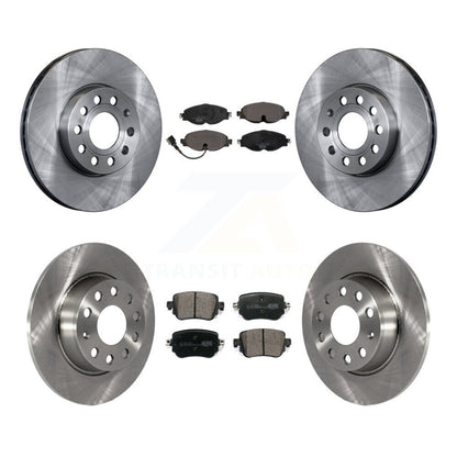 Kit de rotors de frein à disque avant et arrière et plaquettes en céramique pour Volkswagen Golf SportWage