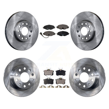 Kit de rotors de frein à disque avant et arrière et plaquettes en céramique pour Volkswagen Golf SportWage
