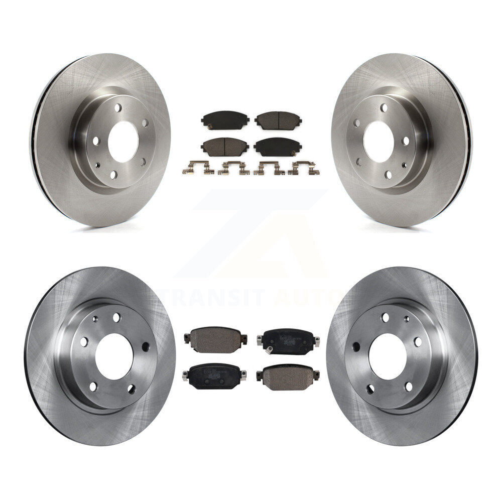 Kit de rotors de frein à disque avant et arrière et plaquettes en céramique pour Mazda CX-3 AWD 2019 – 2022