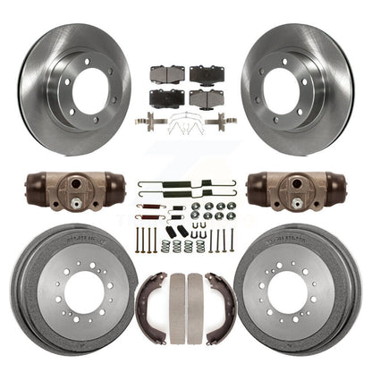 Rotors de frein à disque avant et arrière, plaquettes en céramique et Kit de tambour (9 pièces) pour Toyota 4Runner