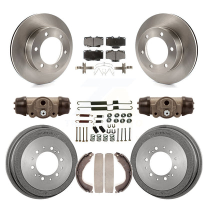 Rotors de frein à disque avant et arrière, plaquettes en céramique et Kit de tambour (9 pièces) pour Toyota 4Runner