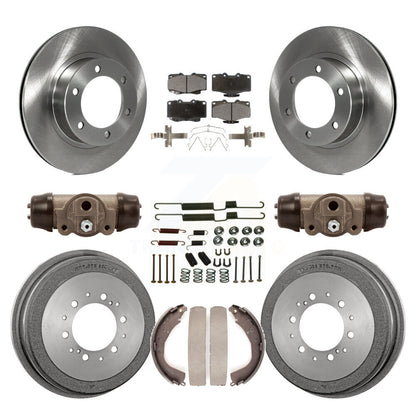 Rotors de frein à disque avant et arrière, plaquettes en céramique et Kit de tambour (9 pièces) pour Toyota 4Runner
