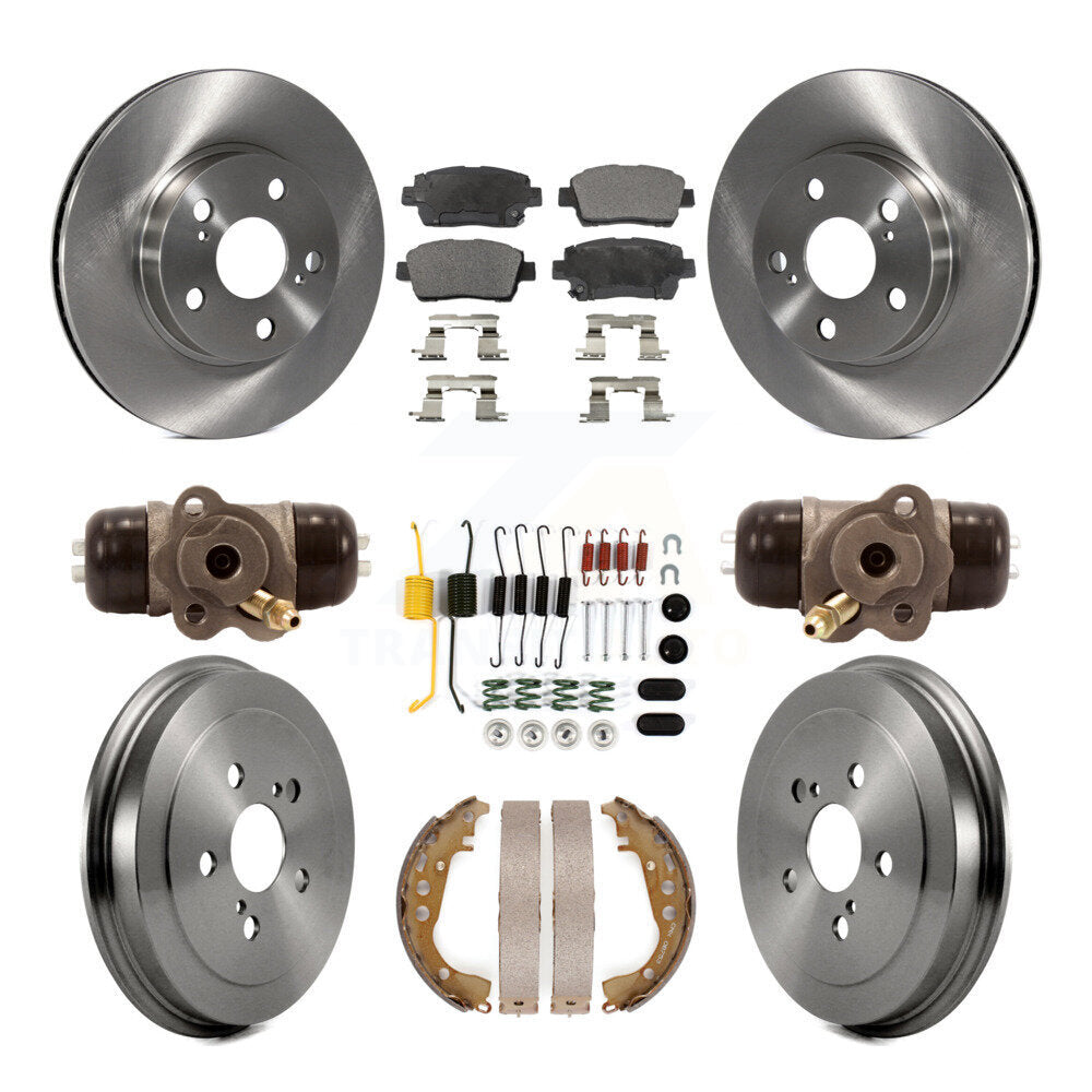 Kit de plaquettes et de tambour en céramique pour Rotor de frein avant et arrière (9 pièces) pour Toyota Priu 2004 – 2007