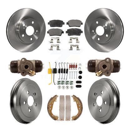 Kit de plaquettes et de tambour en céramique pour Rotor de frein avant et arrière (9 pièces) pour Toyota Priu 2004 – 2007