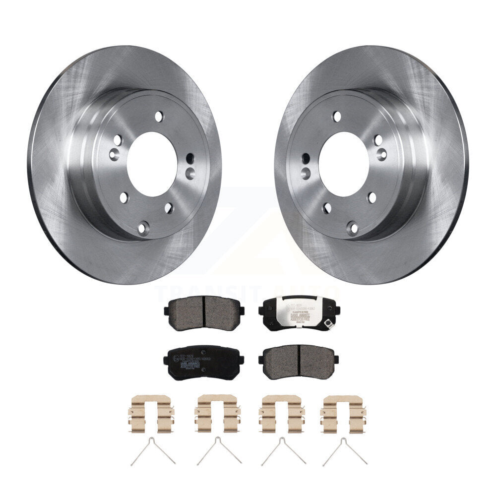 Kit de disques de frein à disque arrière et plaquettes en céramique, pour Hyundai Sonata Kia Optima