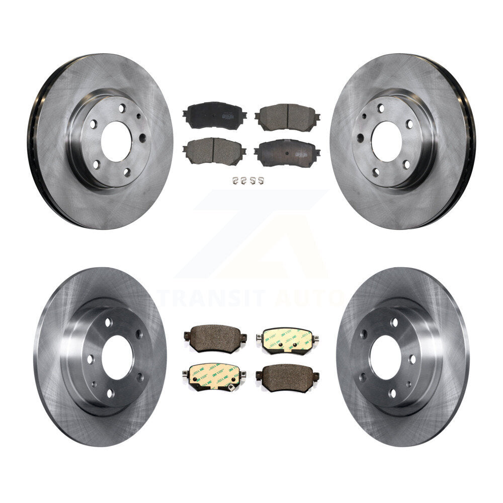 Kit de rotors de frein à disque avant et arrière et plaquettes en céramique pour Mazda 6 2016-2018