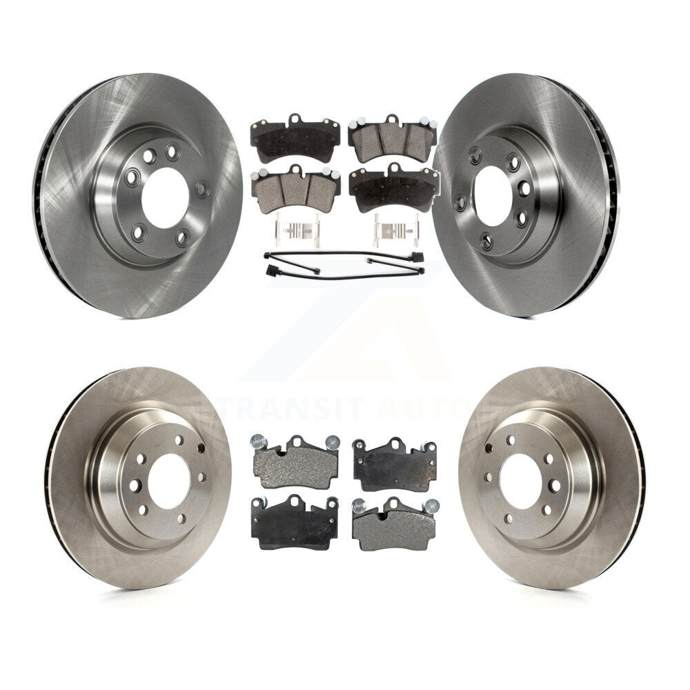 Kit de disques de frein à disque avant et arrière et plaquettes en céramique (6 pièces) pour Audi Q7 K8T-103002