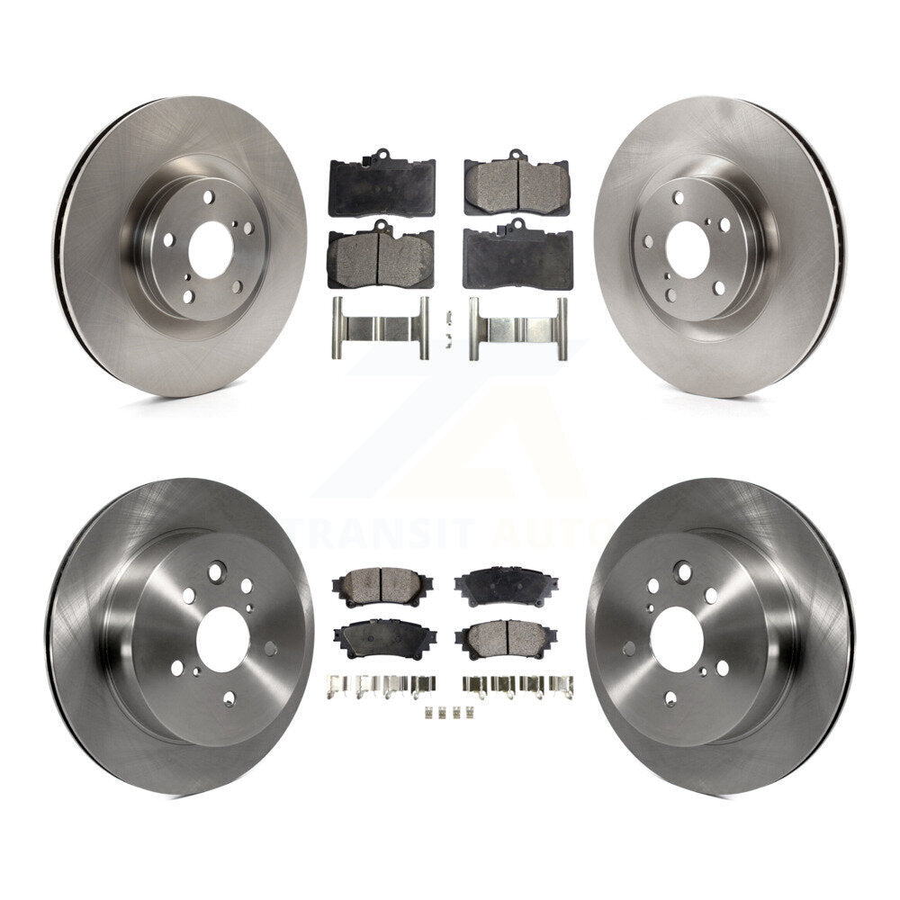 Kit de rotor de frein avant et arrière et plaquettes en céramique (6 pièces) pour Lexus IS350 C F Sport 14-15