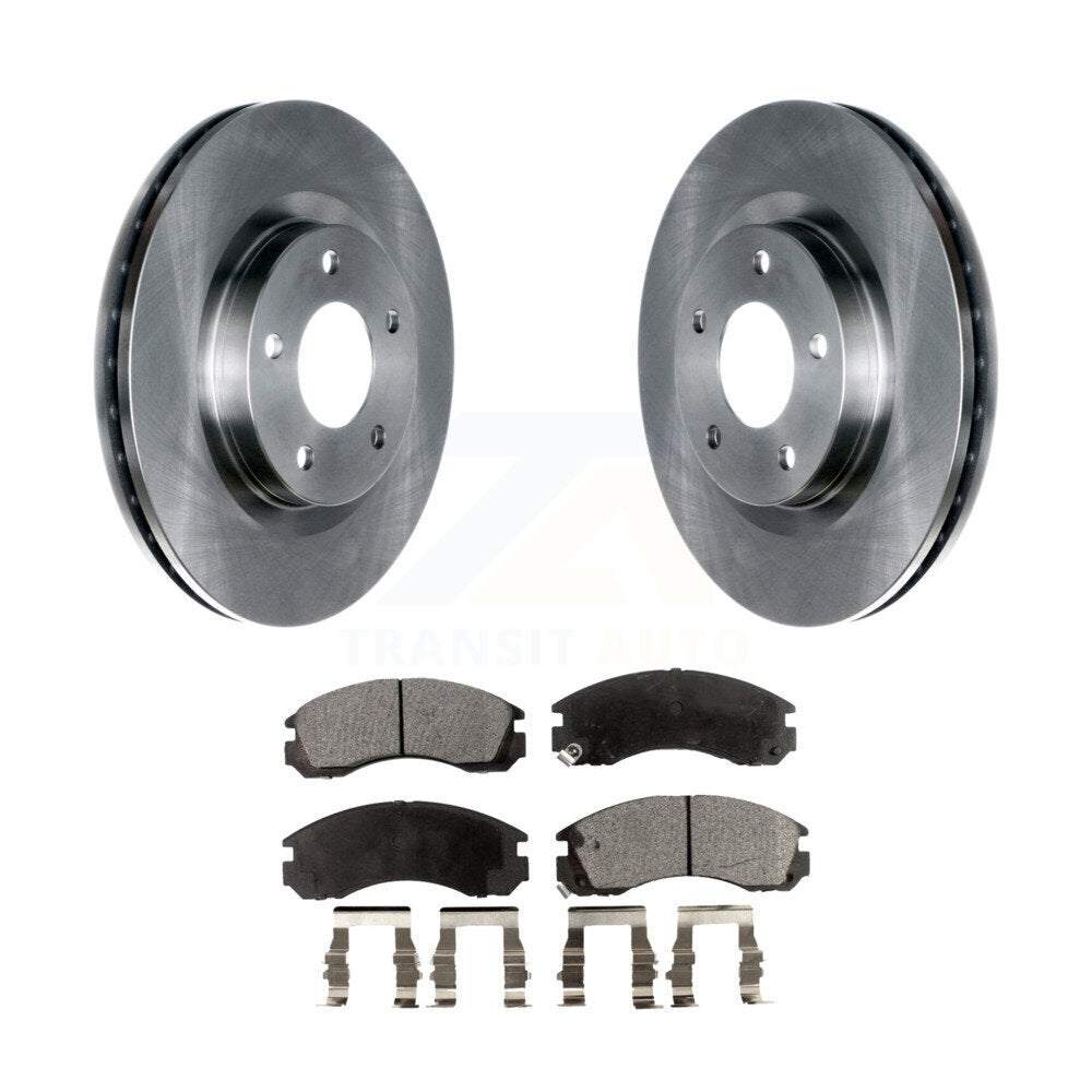 Kit de rotors de frein à disque avant et plaquettes en céramique pour Mitsubishi Lancer K8T-103014