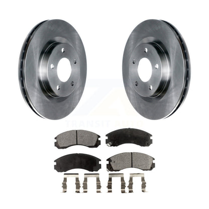 Kit de rotors de frein à disque avant et plaquettes en céramique pour Mitsubishi Lancer K8T-103014