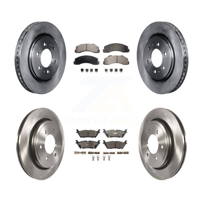 Kit de rotors de frein à disque avant et arrière et plaquettes en céramique pour Ford F-150 K8T-103017
