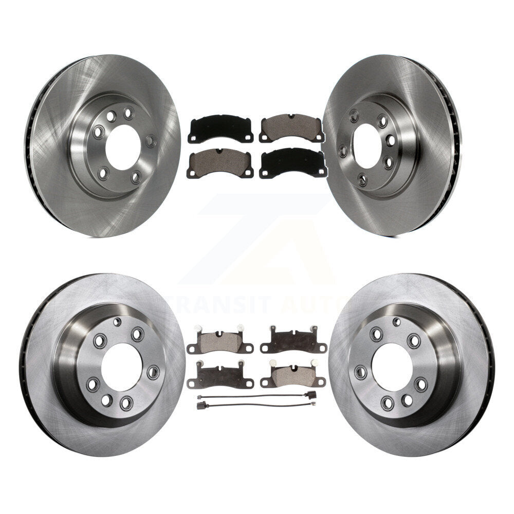 Kit de rotors de frein à disque avant et arrière et plaquettes en céramique (6 pièces) pour Porsche Cayenne