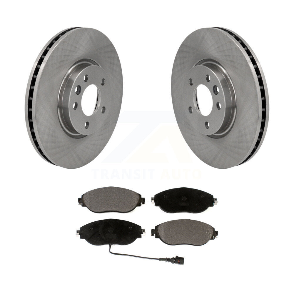 Kit de disques de frein à disque avant et plaquettes en céramique pour Volkswagen CC AWD K8T-103055