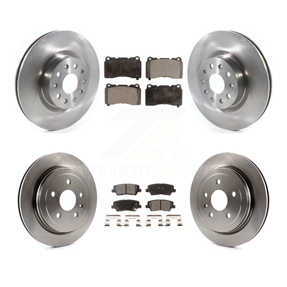 Kit de plaquettes en céramique pour Rotors de frein avant et arrière, pour Cadillac CTS avec roue d'usine de 18 pouces