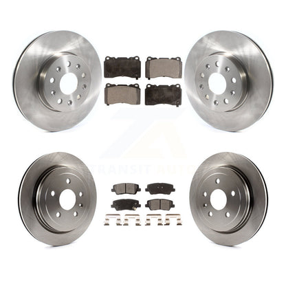 Kit de rotors de frein à disque avant et arrière et plaquettes en céramique pour Cadillac CTS K8T-103078