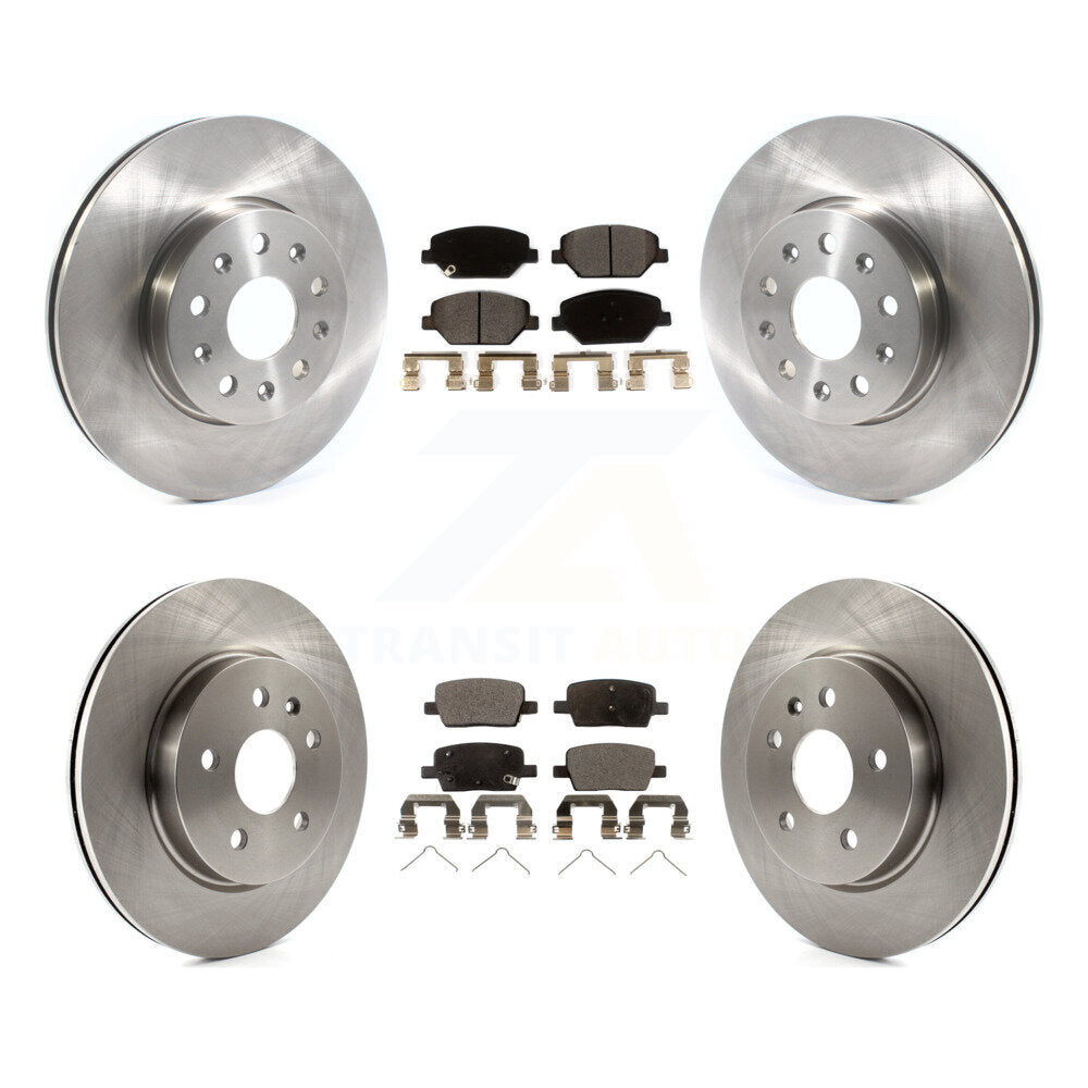 Kit de rotors de frein à disque avant et arrière et plaquettes en céramique pour Chevrolet Camaro