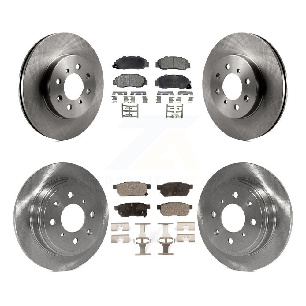 Kit de rotor de frein à disque avant et arrière et plaquettes en céramique pour Acura Integra GS-1992-1993