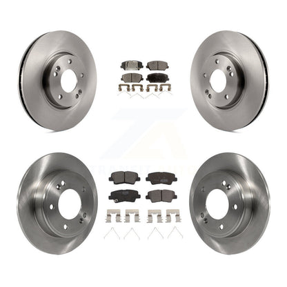 Kit de rotor de frein avant et arrière et plaquettes en céramique pour Hyundai Veloster Turbocharge 16-17
