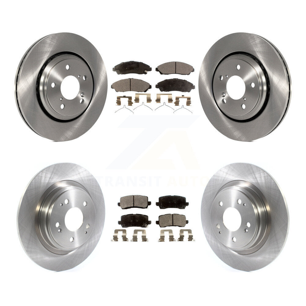 Kit de rotors de frein à disque avant et arrière et plaquettes en céramique pour Acura MDX K8T-103122