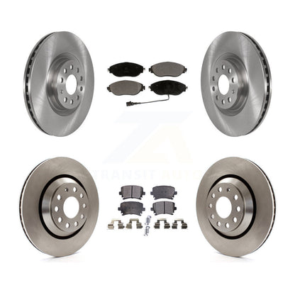 Kit de rotors de frein à disque avant et arrière et plaquettes en céramique pour Volkswagen GTI K8T-103123