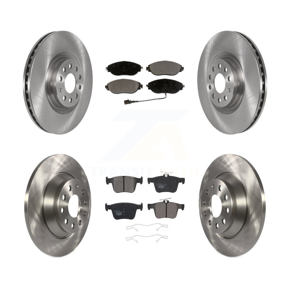 Kit de rotors de frein à disque avant et arrière et plaquettes en céramique, pour Volkswagen Tiguan Jetta