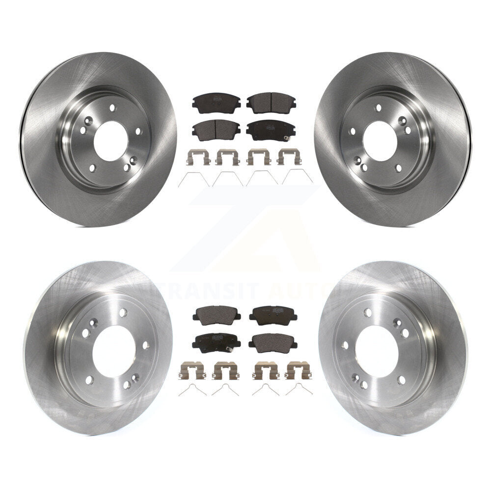 Kit de rotor de frein à disque avant et arrière et plaquettes en céramique pour Hyundai Elantra 2017 2020 1.6