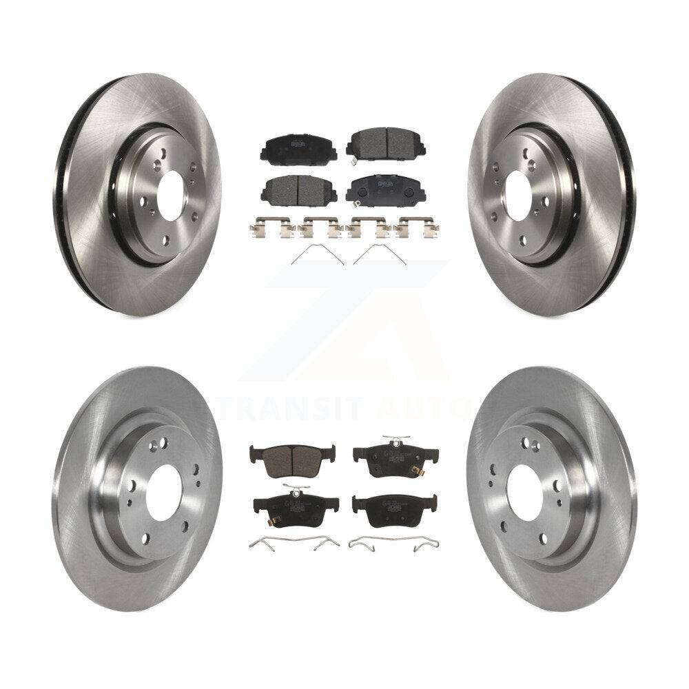 Kit de rotors de frein à disque avant et arrière et plaquettes en céramique pour Honda Civic K8T-103135