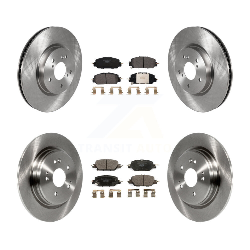 Kit de rotors de frein à disque avant et arrière et plaquettes en céramique pour Honda CR-V K8T-103141
