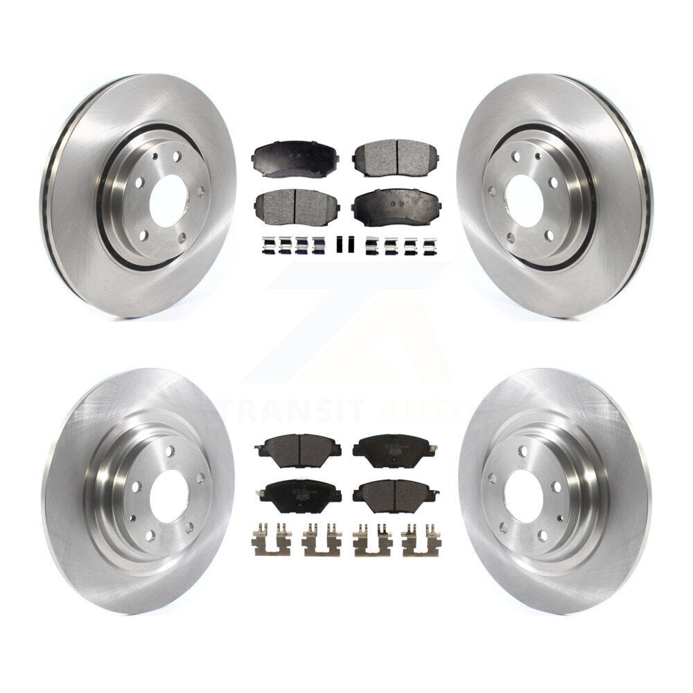 Kit de rotors de frein à disque avant et arrière et plaquettes en céramique pour Mazda CX-9 2016 – 2023