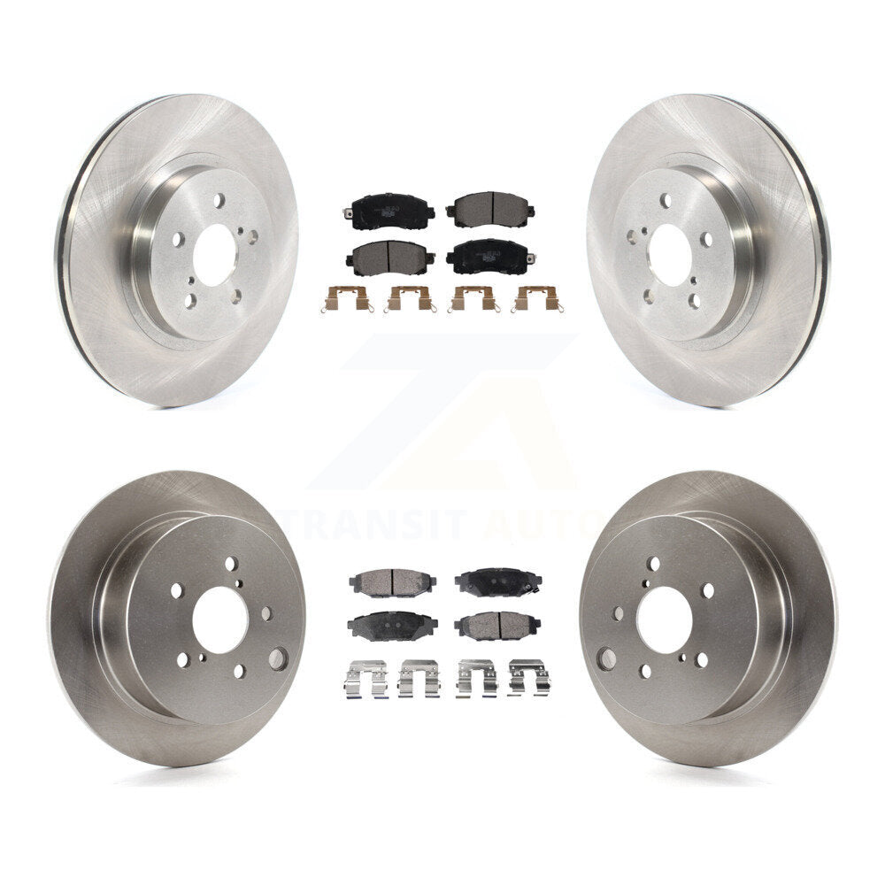 Kit de rotors de frein à disque avant et arrière et plaquettes en céramique pour Subaru Crosstrek Impreza