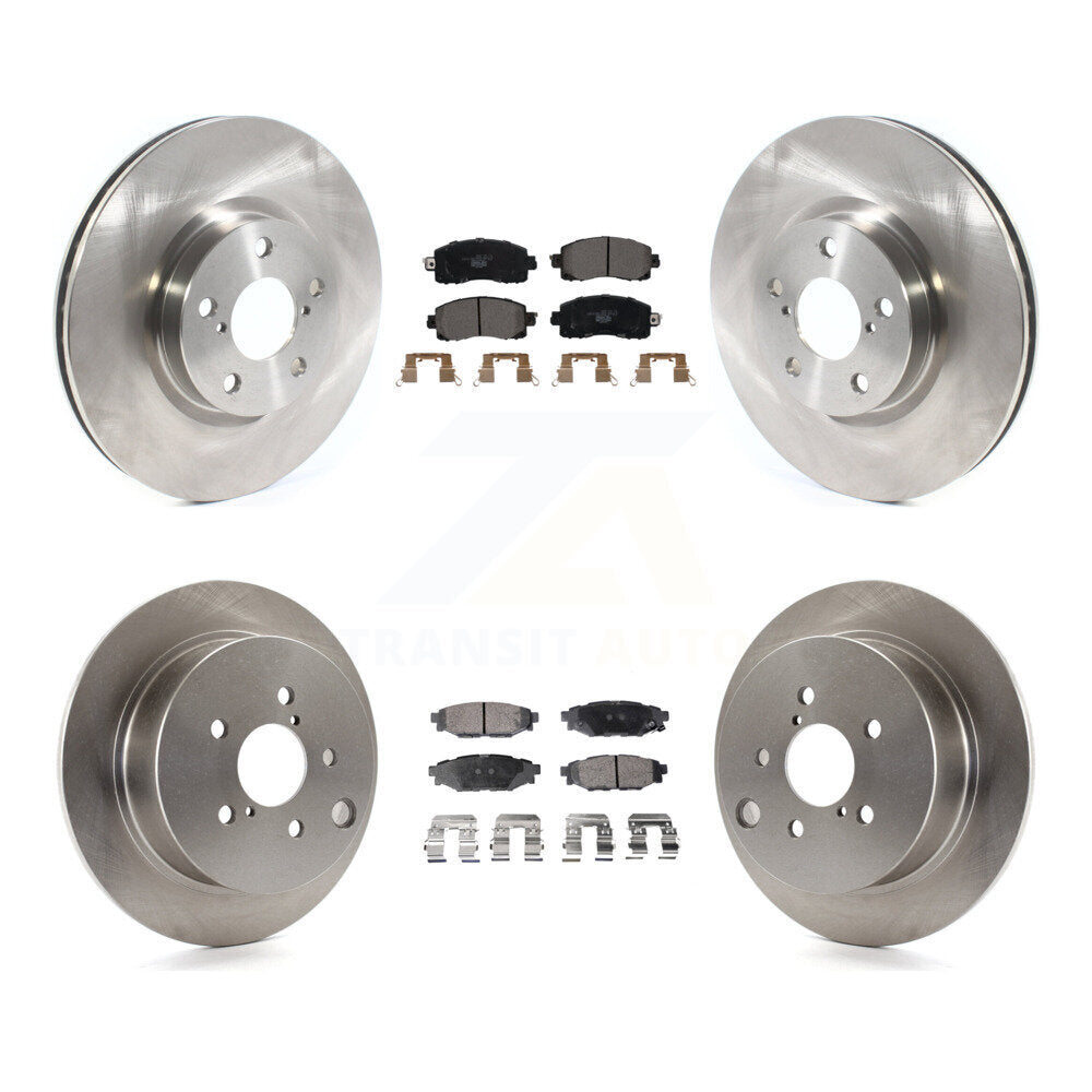 Kit de rotors de frein à disque avant et arrière et plaquettes en céramique pour Subaru Impreza K8T-103146