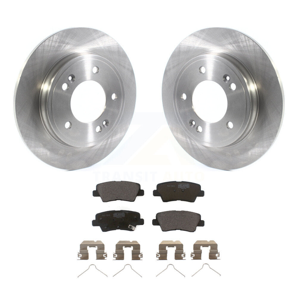 Kit de disques de frein à disque arrière et plaquettes en céramique, pour Hyundai Elantra Ioniq Kia Niro