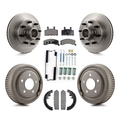 Kit de plaquettes et de tambour en céramique pour Rotor de frein avant et arrière (7 pièces) pour Chevrolet C1500 banlieue