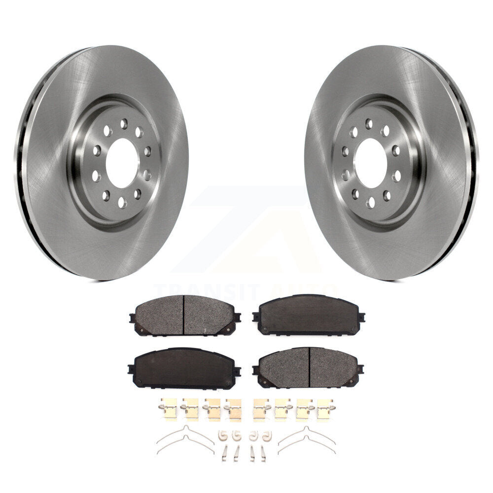 Kit de rotor de frein avant et de plaquettes en céramique pour Jeep Cherokee avec étrier à double piston
