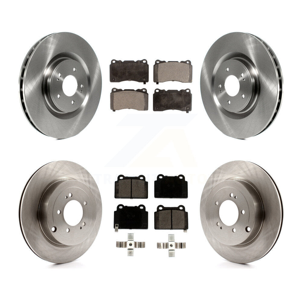 Kit de rotors de frein à disque avant et arrière et plaquettes en céramique pour Mitsubishi Lancer